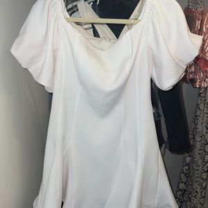 White mini dress
